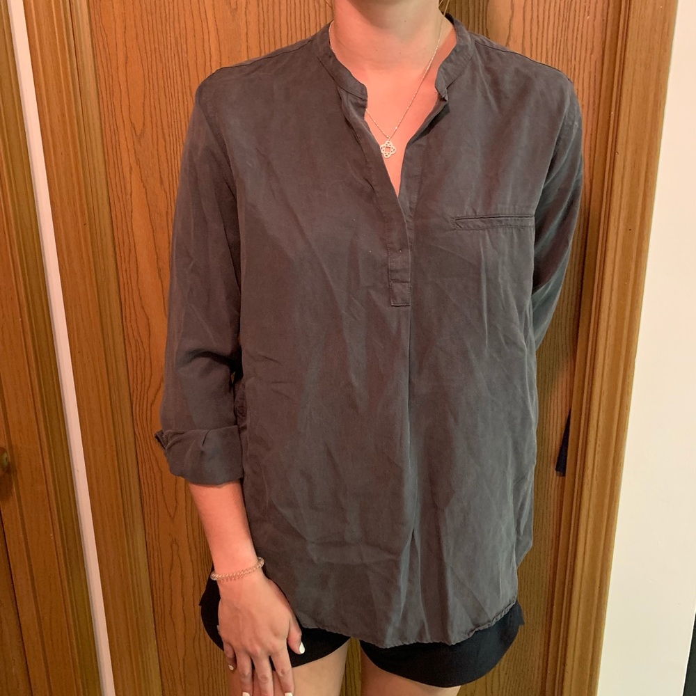 Gray dress top